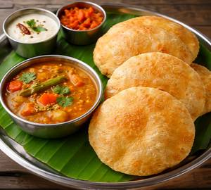 Poori Sambar [3 Pieces]