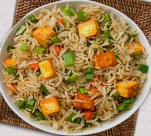 Paneer fried rice with Vegetables