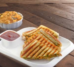 Veg corn cheese sandwich