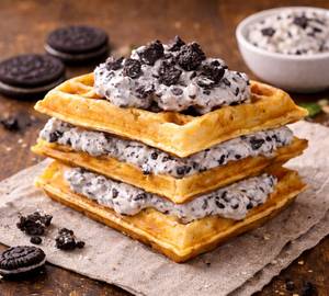Cookies and cream waffle
