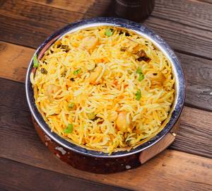 Mushroom biryani