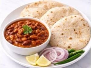 Phulka (3) With Rajma Gravy (410 Kcal  14g)