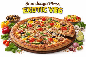 Exotic Veg. Sourdough Pizza