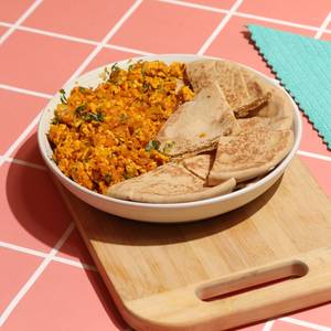 Paneer Bhurji And Whole Wheat Pita