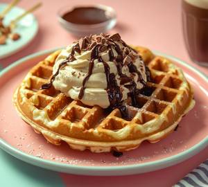 Ice cream waff wich waffle