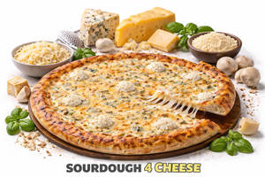 4 Cheese Sourdough Pizza 8.5inch