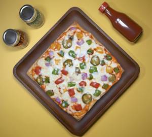 Americana square thin crust pizza [8 inches]