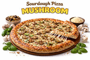 Mushroom Sourdough Pizza 8.5 Inch