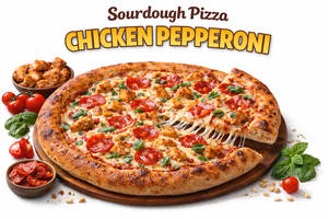 Chicken Pepperoni Sourdough Pizza 8.5 Inch