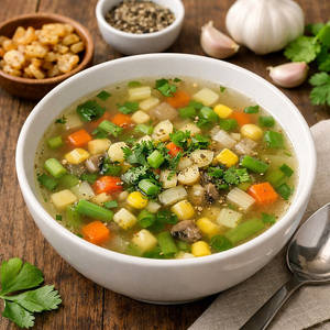Veg Garlic Clear Soup