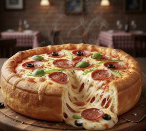 Cheese burst pizza