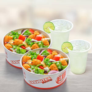 Veg Salad + Drink Combo (For 2)