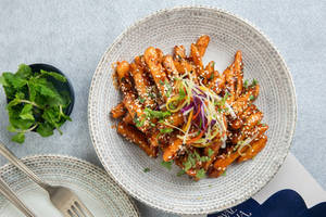 Sesame Honey Chilly Tossed Crisp Potatoes