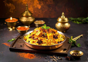 Paneer Hyderabadi Biryani(serves1)