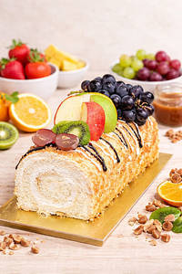 Butterscotch Swiss Roll 800g