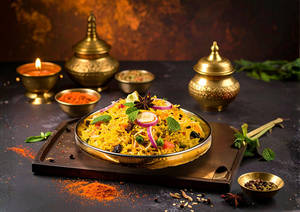 Veg Mughlai Biryani(serves1)