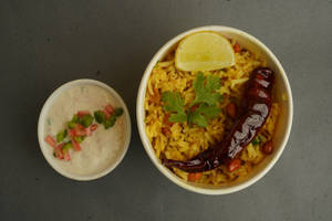 Lemon Rice With Raita