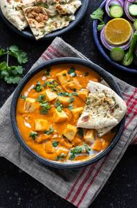 Paneer Butter Masala With Butter Naan