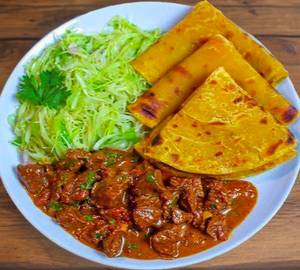 Beef chukka gravy with 2 chapati