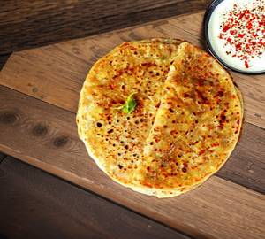 3 Mooli Paratha with Dahi and Pickle