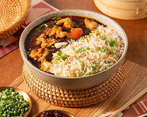 Chicken Manchurian Rice Bowl