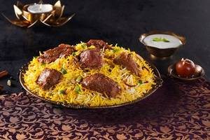 Dum Gosht Biryani (Dum Mutton Biryani, Boneless - Serves 1)