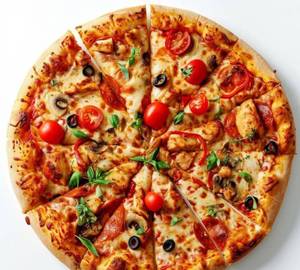 Simple veg pizza. (Fresh)