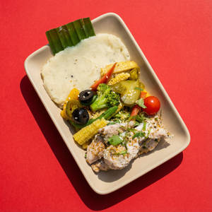 High Protein - Mashed Potatoes Non Veg Meal