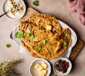 Desi Ghee Aloo Paratha Thali