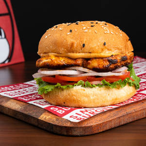 High Protein Chicken Burger
