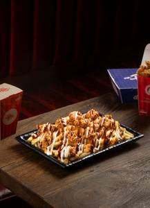 Cheesy Bbq Chicken Popcorn Fries