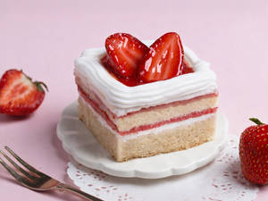 Strawberry & Fresh Cream Pastry [1 Piece]