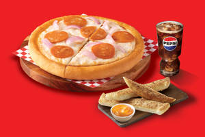 3in1 Combo : Classic Pepperoni & Onion Pizza