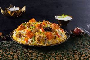 Paneer Subz Biryani (Paneer Dum and Veg Biryani - Serves 1)