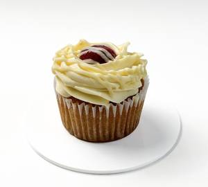 White Chocolate Strawberry Cupcake