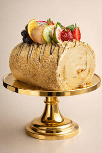 Butterscotch Swiss Roll Cake