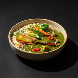 Popeye's Spinach Paneer Rice Bowl