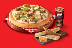 3in1 Combo : Classic Herbed Chicken & Capsicum Pizza