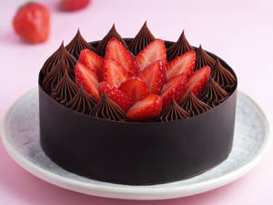 Strawberry & Chocolate Mousse Cake [560g]
