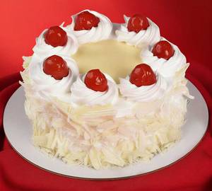 White Forest Junior Cake (Eggless)