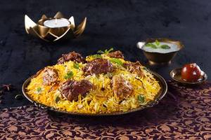 Do Gosht ki Dum Biryani (Mutton & Chicken Dum Biryani - Serves 1)