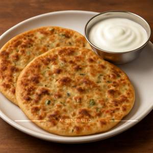 Aaloo Partha 2Pcs With Dahi