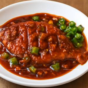 Slice Pompfret Chilly Garlic Sauce Full