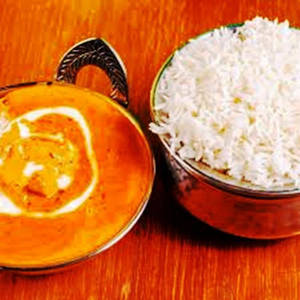 Paneer Curry With Rice