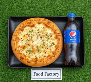 Garlic Bread Style Pizza [8 Inches] & Pepsi [400 Ml]