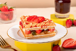 Berry Strawberry Waffle