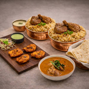 Chicken Dum Biryani Family Pack (Serves 3-4)