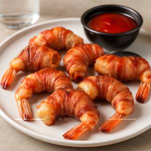 Bacon Wrapped Prawn (6 Pieces)