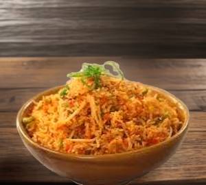 Veg schezwan triple fried rice