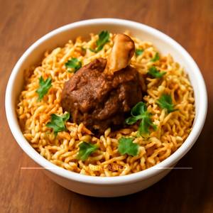 Mutton dum biryani (500 ml) (1 pc mutton)